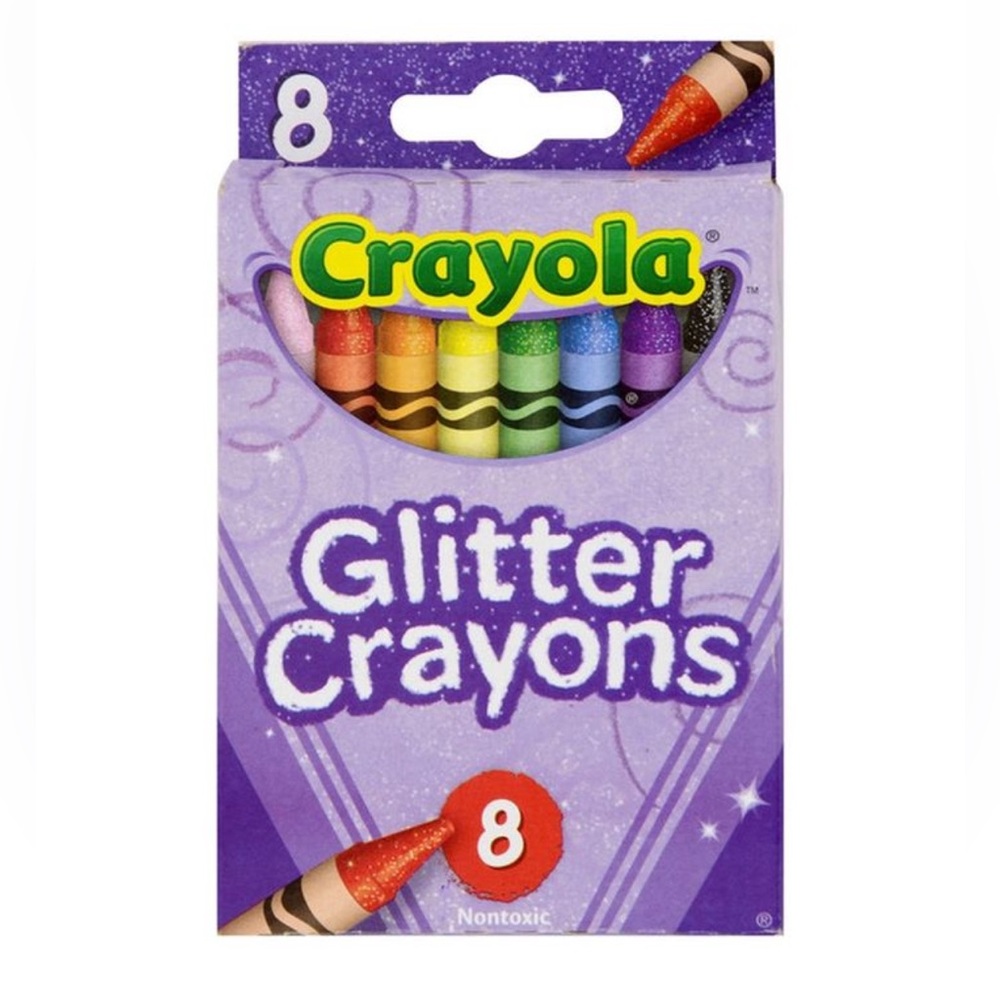Crayola Glitter Crayons Pack - 8 Colors